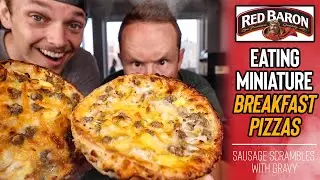 Eating Red Baron's Mini Breakfast Pizzas | Sausage Scrambles