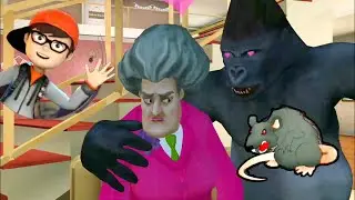 Scary Teacher 3D | Rats And Gorilla Attack Pranks For Miss T With No Enemy Camera By Nick