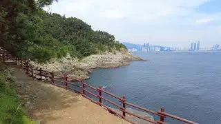 Busan Igidae Coastal Trail Walk | Relaxing Sounds of Nature, Coastal walk