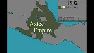 History of the Aztec Empire Visualized on a Map - Every Year