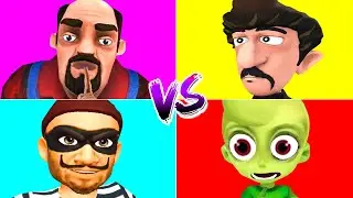 Scary Robber VS The Siblings VS Scary Stranger 3D VS Robbery Clash Thief Pranks - Android & iOS