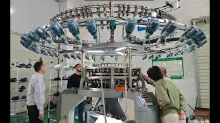 EASTINO 5 road Terry jacquard sing jersey circular knitting machine#eastino#terrymachine#
