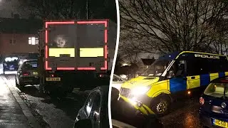 Bomb squads at suburb and homes evacuated after counter-terror 'ISIS' raid | SWNS
