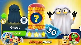 Agent Rank 30 & Epic New Costume Ghost Unlock & Expert Prize Pod Minion Rush Despicable Me gameplay