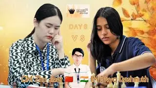 Win the Game Proceed 2nd Place by Zhu | GM Zhu 🇨🇳 vs 🇮🇳 IM Deshmukh FIDE Women's Grand Prix Day 8 ♟️