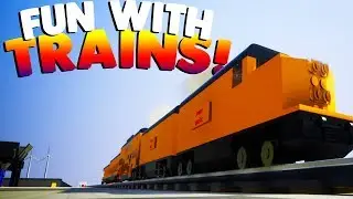 Amazing Lego Train Creations in Brick Rigs! - Brick Rigs Gameplay Roleplay