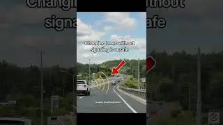 Changing lanes without signaling is unsafe #driving #road #test #g #g1 #g2