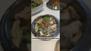 A local hot pot spot in Seoul instead of Shabu All Day Individual hot pots Fresh vegetables