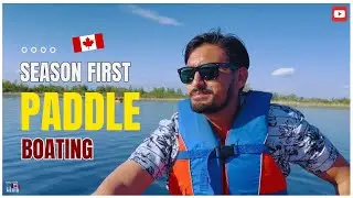 Exploring the water : our season first paddle boarding experience #yxe #boardinglife #paddleboarding