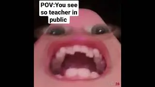 POV:You see your teacher in public 🤣 #funny #relatebal