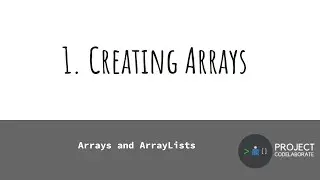 Java Beginner Course - 8.1 - Creating Arrays