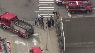 Detroit police and fire crews respond to Comerica Park
