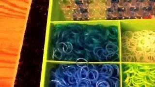 My loom case/bands case (sorry my voice today is a bit weak thanks)