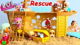 LOL Surprise Dolls Lil Sisters Stranded Save Glitter Ultra Rare Splash Meow Maid Mermaid