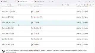 GIS Course Schedule - Fall 2024