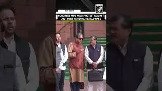 Congress MPs hold protest against government over National Herald Case