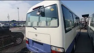 used Toyota coaster for sale from Japan, the best price old bus for review and sale.luxioury coaster