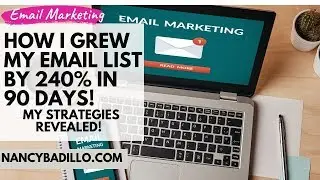 My Email List Building Strategies | How I Grew My Email List by 240% In 90 Days!