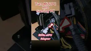 🎮 This eGPU Adapter Transforming Laptop/Mini PC into a Gaming PC #shorts #egpu #gpu