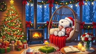 Snoopy Autumn Reading Spot 🍁📖 Soft Cozy Lofi for Study & Focus | Calm Fall Ambience