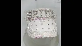 Bride Hats for Bachelorette Parties Captain Hat, Cowgirl Hat, Visor with Veil &ndash; Nicky Bigs Novelties