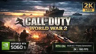 Call of Duty: WWII Gameplay - 2K UHD | NVIDIA RTX 5060 Ti & i5 14600K Performance