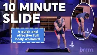10 Minute Full Body Slide Board Workout #totalbodyworkout #coreworkout #freeworkout