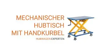 Mecanischer hubtisch mit handkurbel | hubwagen-experten.de