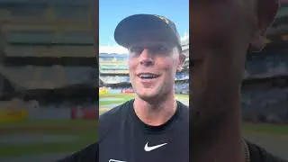 Tigers Kerry Carpenter Interview at Yankee Stadium in Sept. 2025 