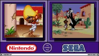 Speedy Gonzales (Super Nintendo VS Sega Genesis) side by side comparison