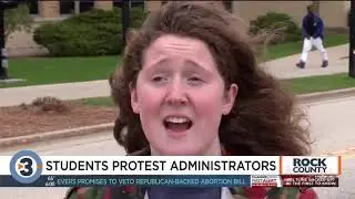 'My district is falling apart': Students from Beloit Memorial hold protest against administration