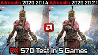 AMD Adrenalin 2020 Edition (20.1.4 vs 20.2.1) Test in 5 Games RX 570 in 2020