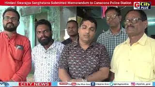 Hindavi Swarajya Sanghatana Submitted Memorandum to Canacona Police Station