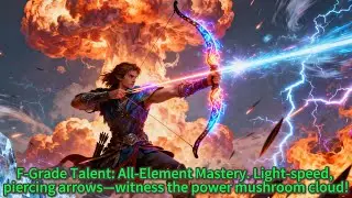 F-Grade Talent: All-Element Mastery. Light-speed, piercing arrows&mdash;witness the power mushroom cloud!