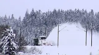 Le CN3 sur la Bosse - Snowplow train between Andelot and Frasne