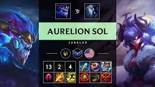 Aurelion Sol Jungle vs Kindred - NA Diamond Patch 25.17