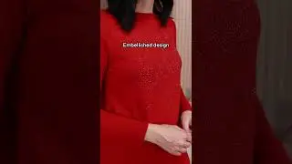 DG2 by Diane Gilman Embellished Boat-Neck Long-Sleeve Top | HSN