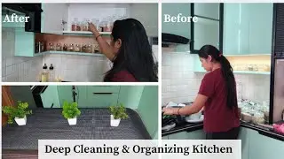 Kitchen Deep Cleaning&👩&zwj;🍳Kitchen Organizing🧹Vlog| आज Kitchen को किया Deep cleaning#kitchencleaning 