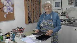 Shoreline Studio #64 - Repurposing and Collaging Waste Transfer Sheets