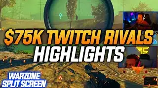 Warzone Split Screen Highlights - $75k Twitch Rivals Duos feat. Biffle, SuperEvan, HusKerrs & more