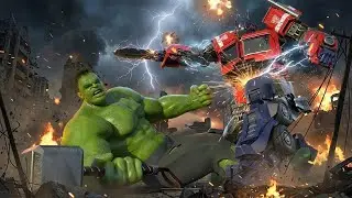 Optimus Prime vs Hulk! Epic Robot Hero Battle 💥🤖 ROBOT HERO TV Transformers 2025