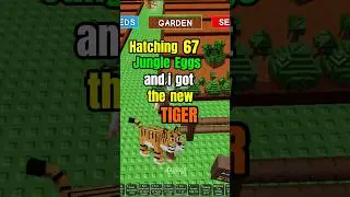 I Hatched TIGER in 67 Jungle Eggs #growagarden #growagardenevent #growagardenupdate #shorts