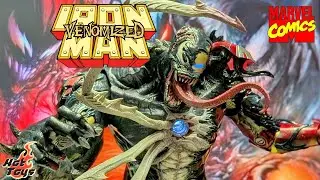 Venomized Iron Man Unboxing & Review of the 1/6 Scale Venom Infected Hot Toys Action Figure