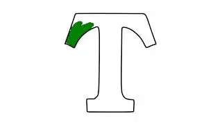 Learn Alphabet T coloring and drawing Learn Colors for kids | Eti Toy Art