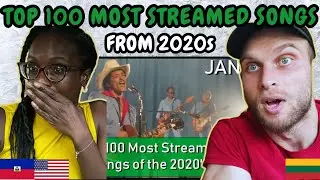 REACTION TO Top 100 Most Streamed Songs From The 2020's [January 2025] | FIRST TIME WATCHING