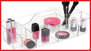iDesign Clarity Cosmetic Organizer Tote for Vanity Cabinet to Hold Makeup, Beauty Products