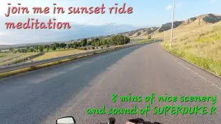 Sunset Ride on Superduke R | Pure Biker Meditation & Raw Engine Sound | Relaxing Sunset Ride
