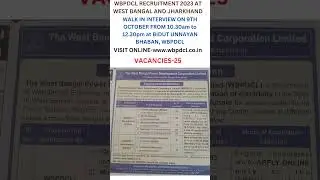 WBPDCL RECRUITMENT 2023 AT WEST BANGAL AND JHARKHAND