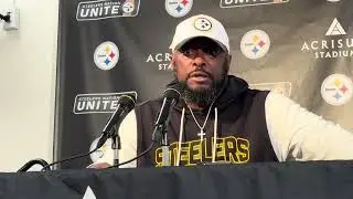 Mike Tomlin, asked by DK about Steelers&rsquo; run defense