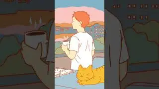 morning coffee ☕ #cat #jazz #lofi